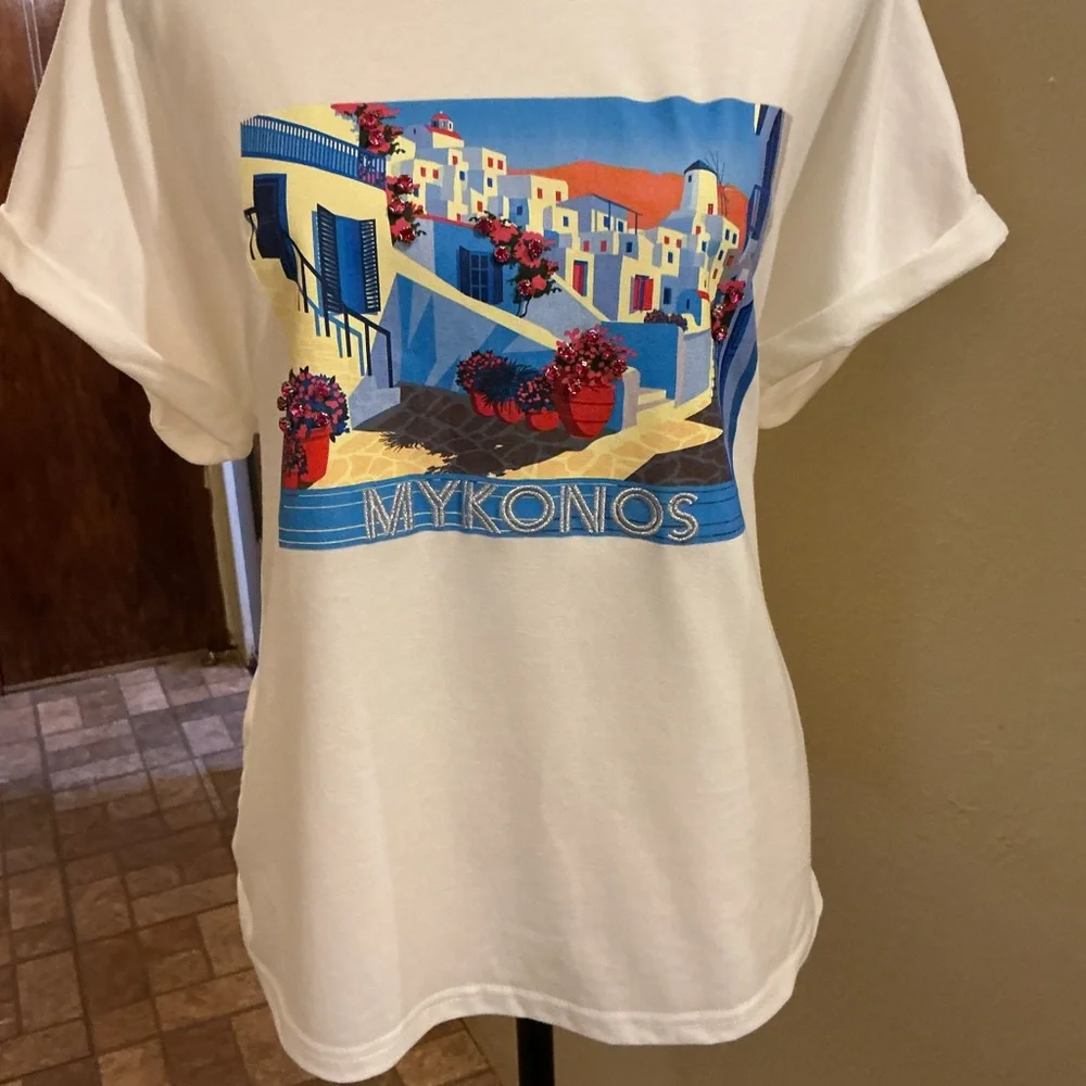 Anthropologie White Cotton Top - Picture 2 of 8